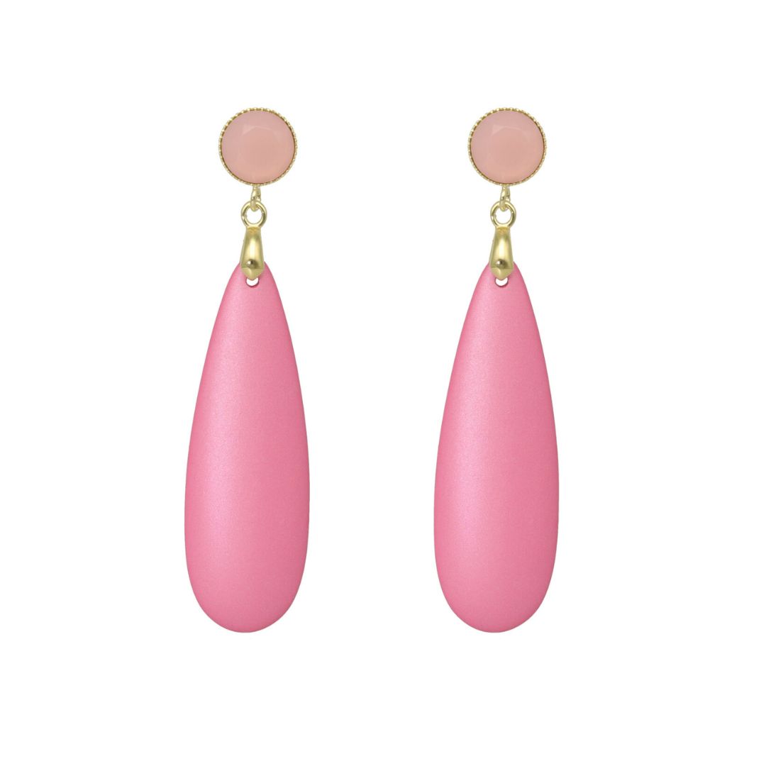 camps & camps oorhangers Chique Pink Drops