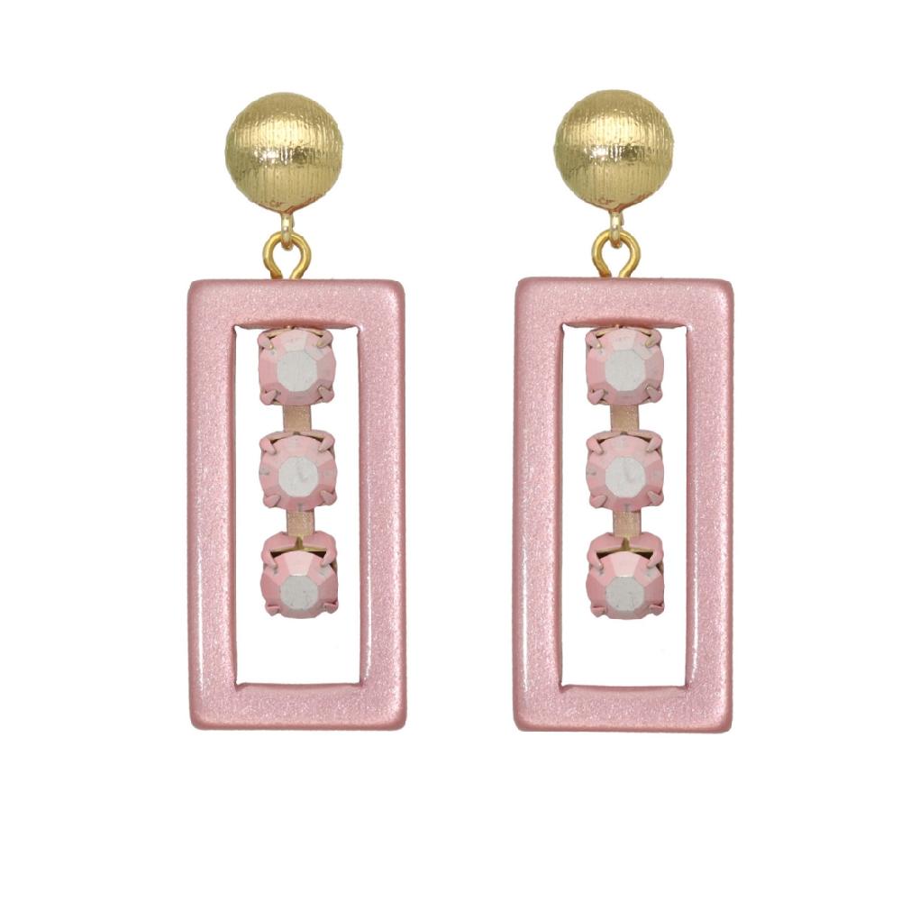 camps & camps oorhangers Chique Square Earrings