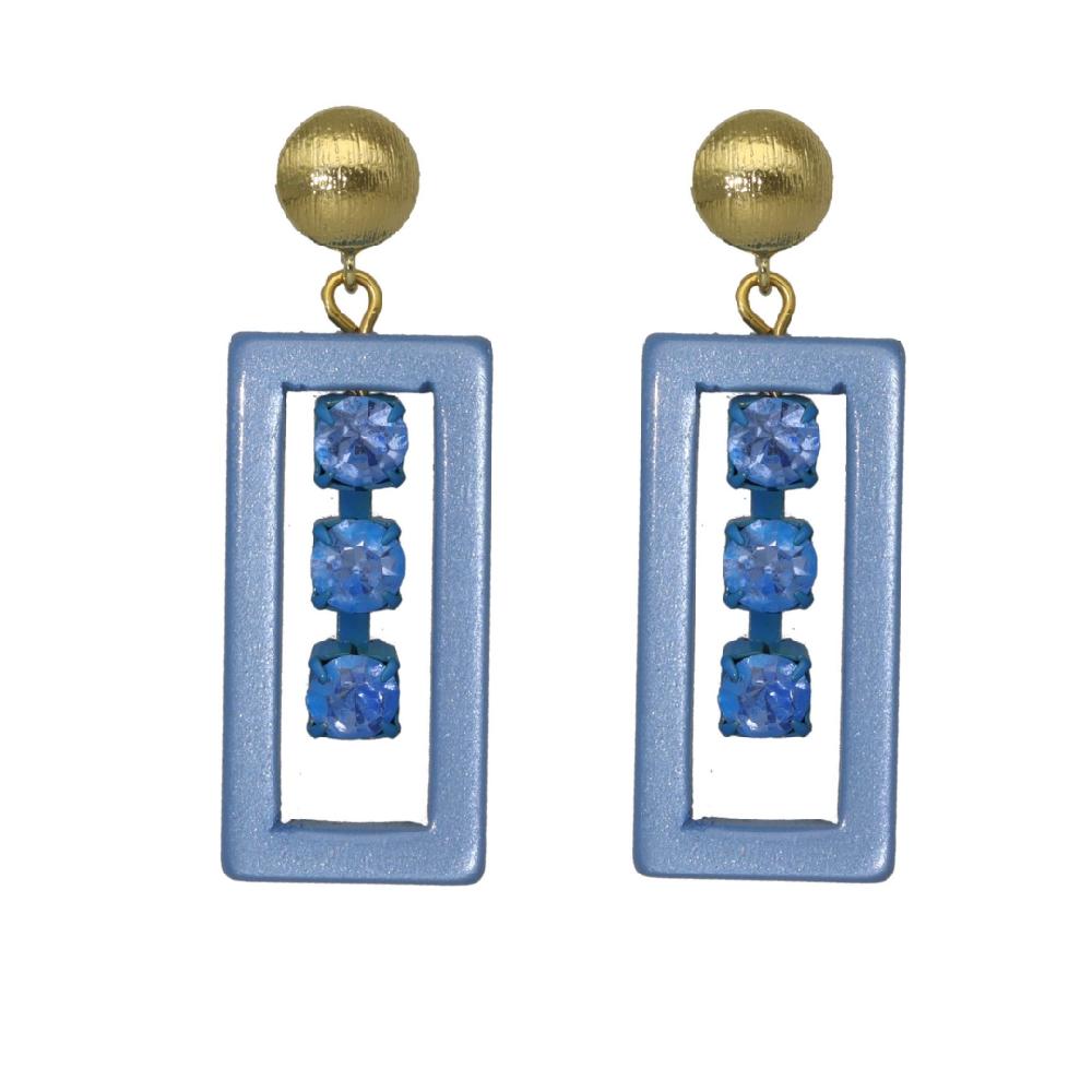 camps & camps oorhangers Chique Square Earrings