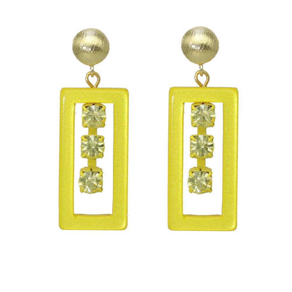 camps & camps oorhangers Chique Square Earrings