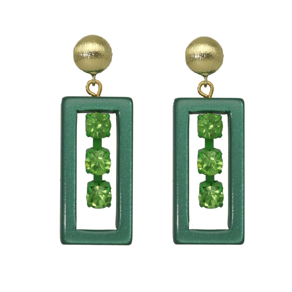 camps & camps oorhangers Chique Square Earrings