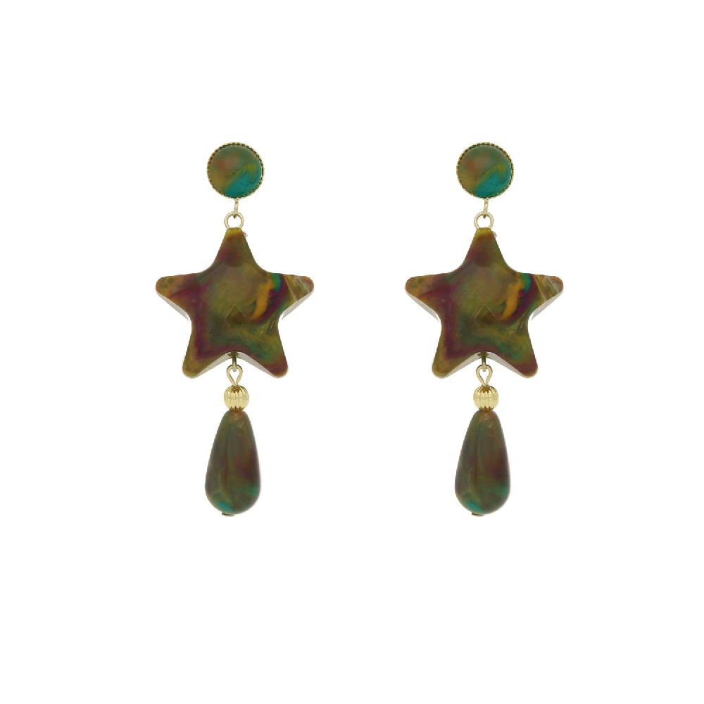camps & camps Oorhangers Chunky Dangling Star