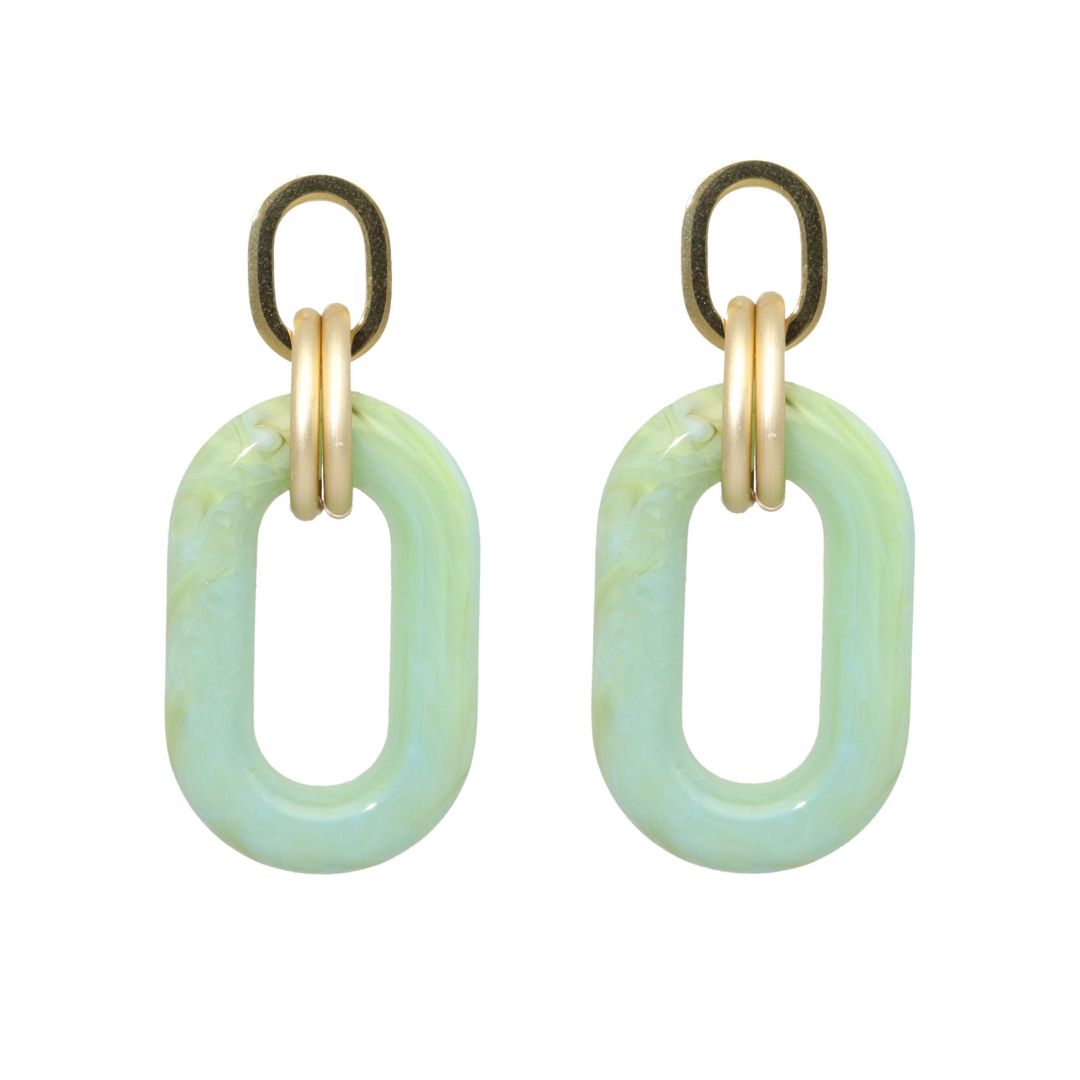 camps & camps oorhangers Chunky Oval Dangling