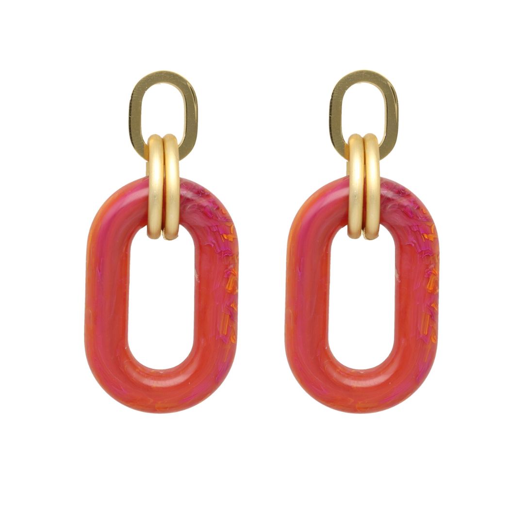 camps & camps oorhangers Chunky Oval Dangling