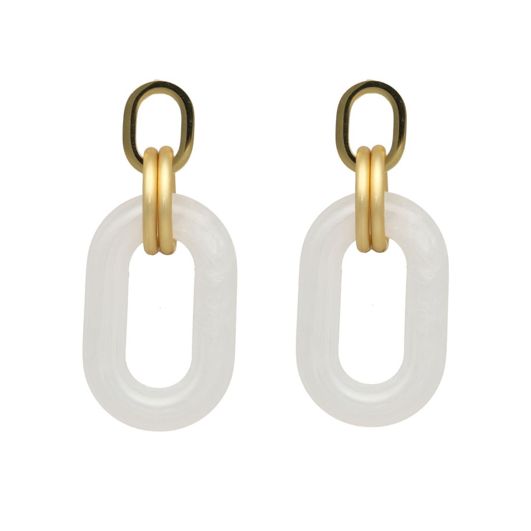 camps & camps oorhangers Chunky Oval Dangling