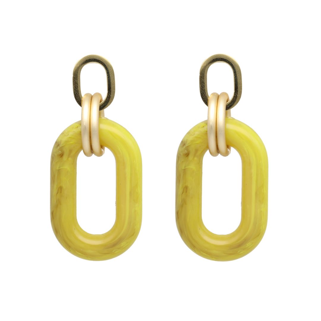 camps & camps oorhangers Chunky Oval Dangling