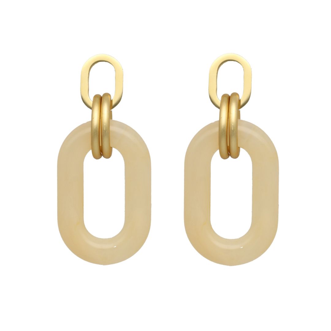 camps & camps oorhangers Chunky Oval Dangling