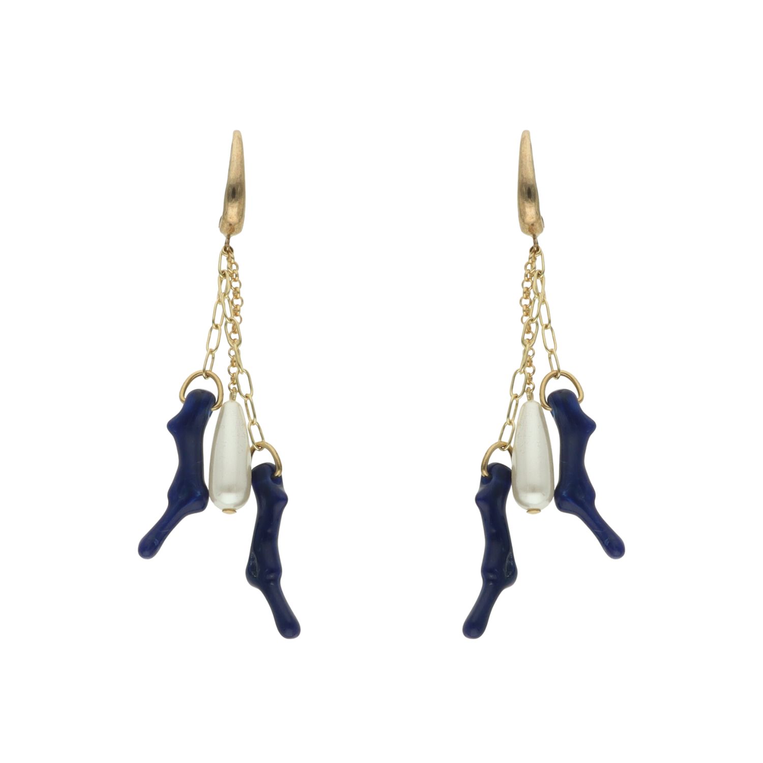 camps & camps oorhangers coral pearl reef earrings