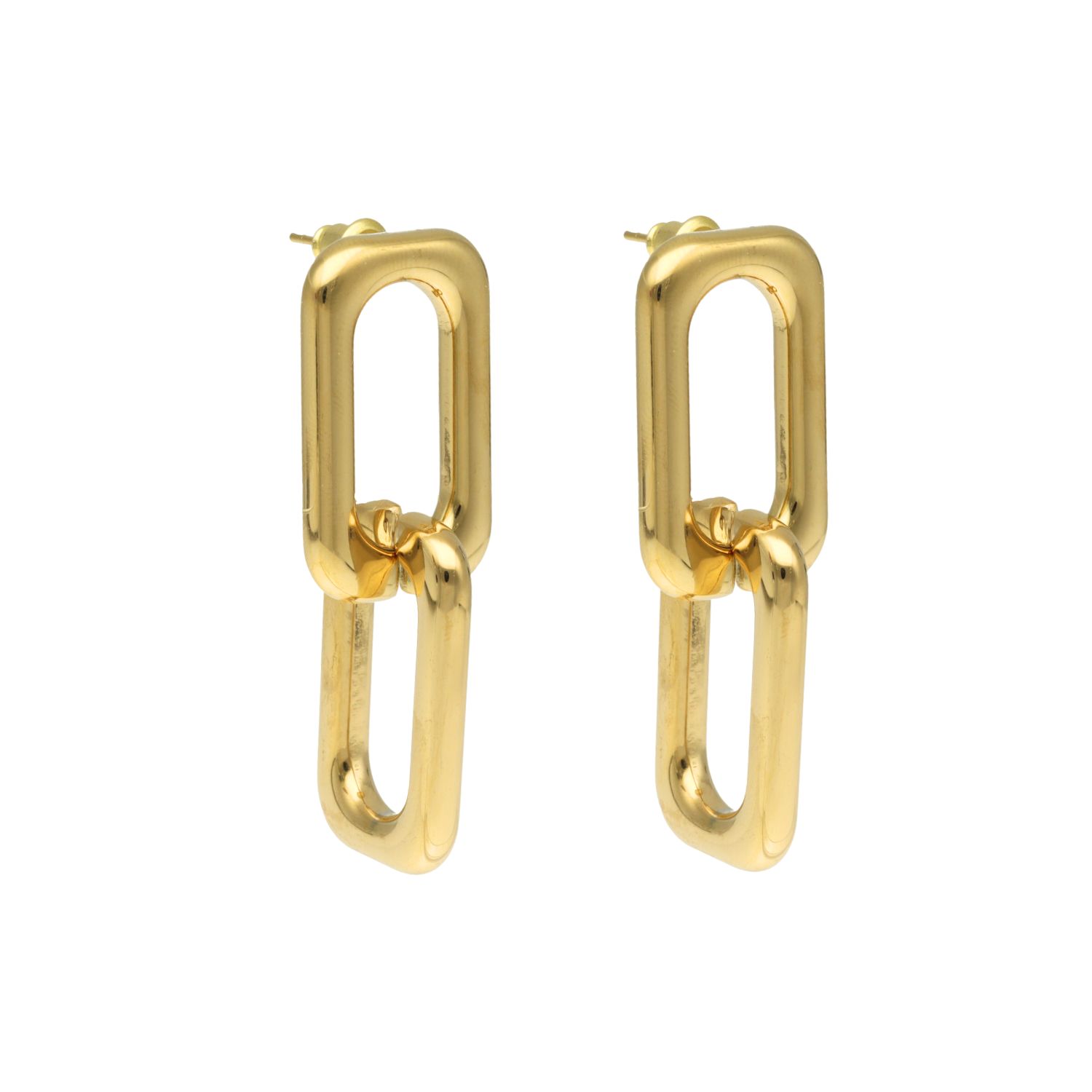 camps & camps oorhangers Double Chain Earrings