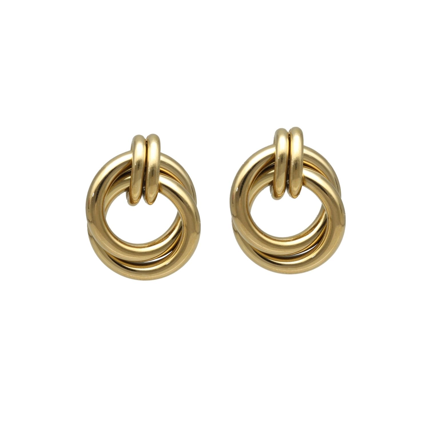 camps & camps oorhangers Double Ring Earrings