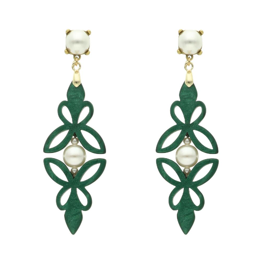 camps & camps oorhangers Filigrain Pearl Earrings