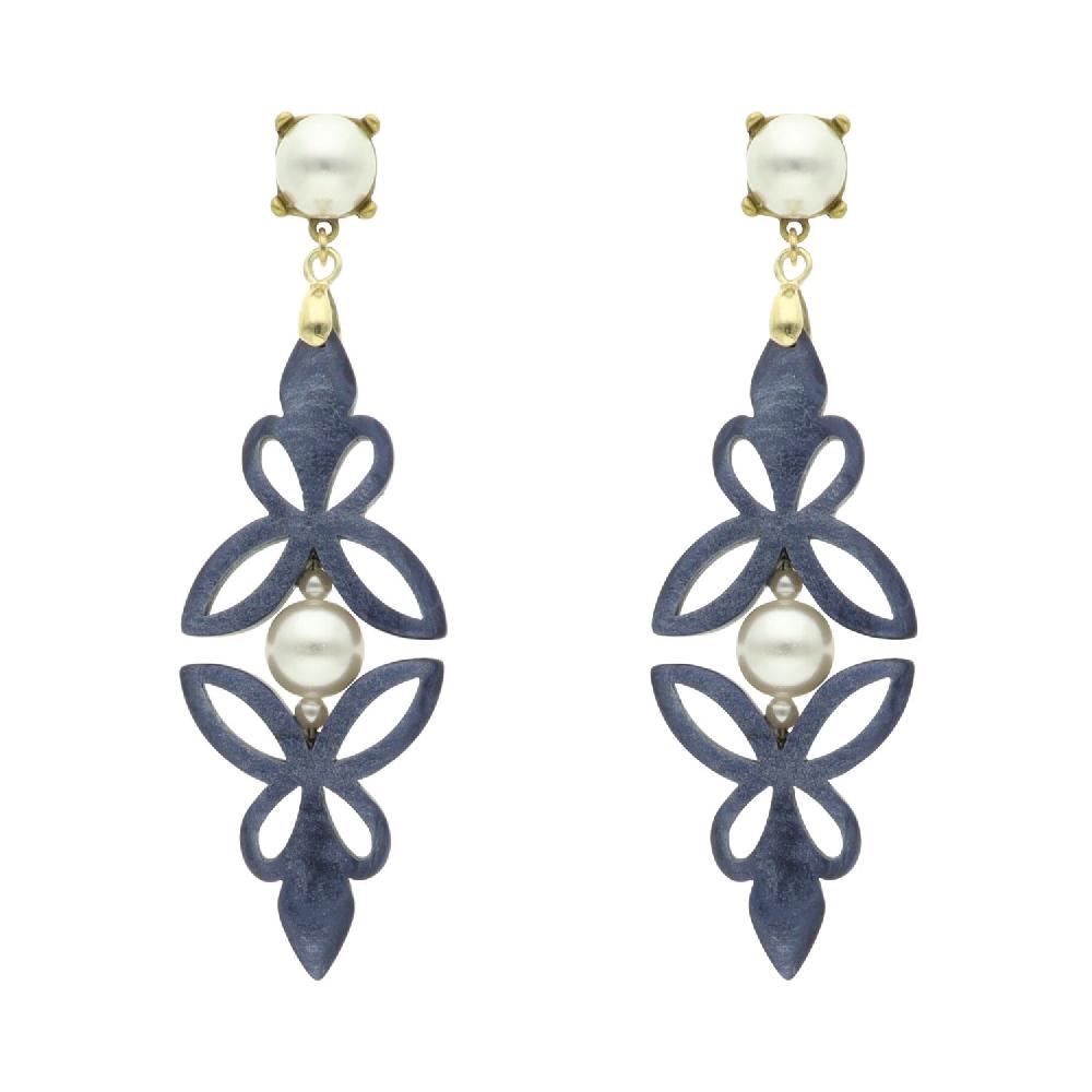 camps & camps oorhangers Filigrain Pearl Earrings