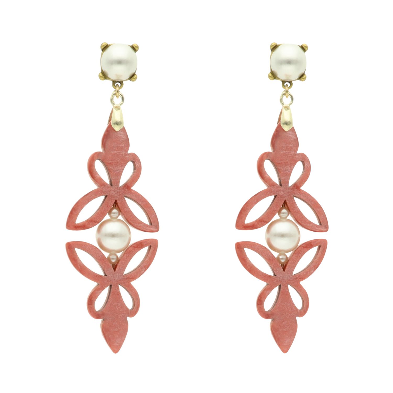 camps & camps oorhangers Filigrain Pearl Earrings