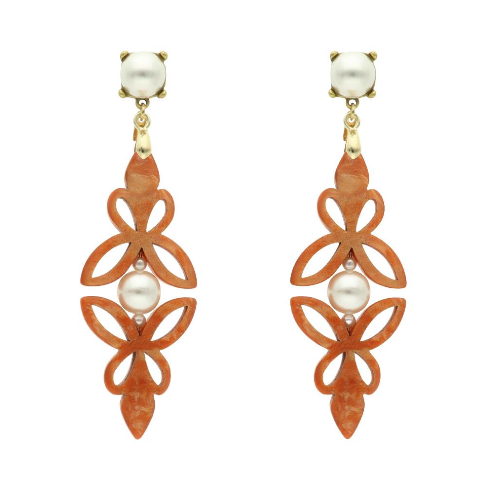 camps & camps oorhangers Filigrain Pearl Earrings