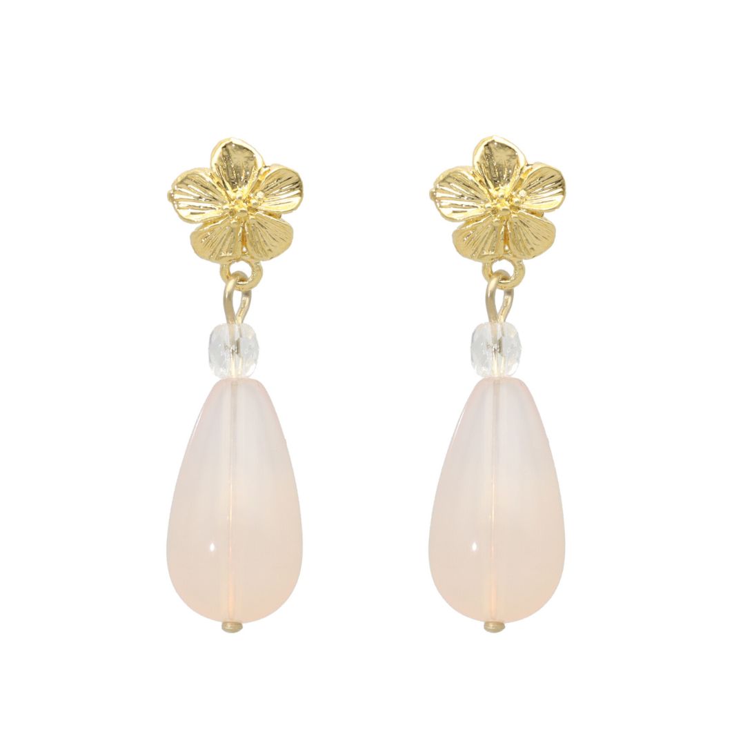 camps & camps oorhangers Flower Droplet Earrings