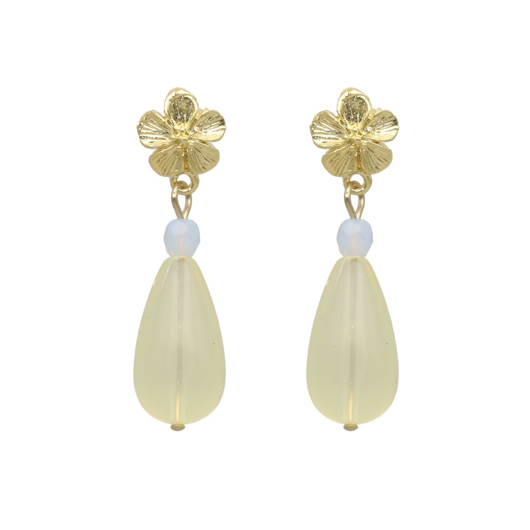 camps & camps oorhangers Flower Droplet Earrings