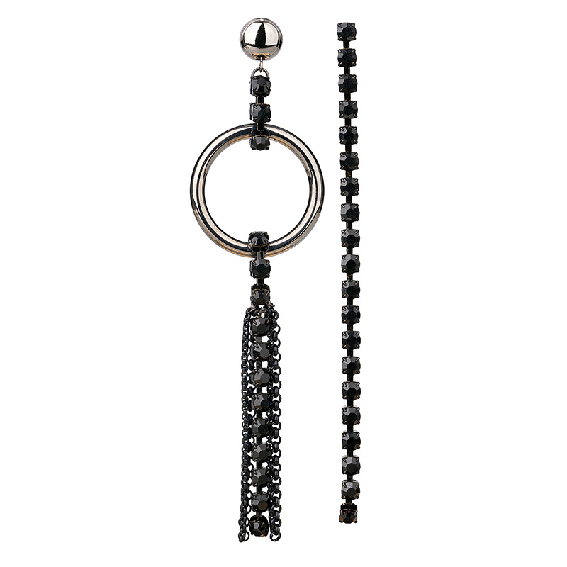 camps & camps oorhangers jet black dynasty crystals