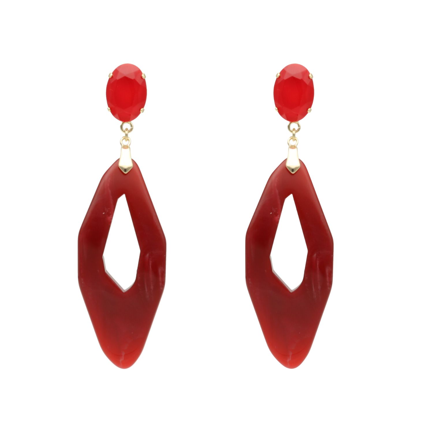 camps & camps oorhangers Marbled Droplet Earrings