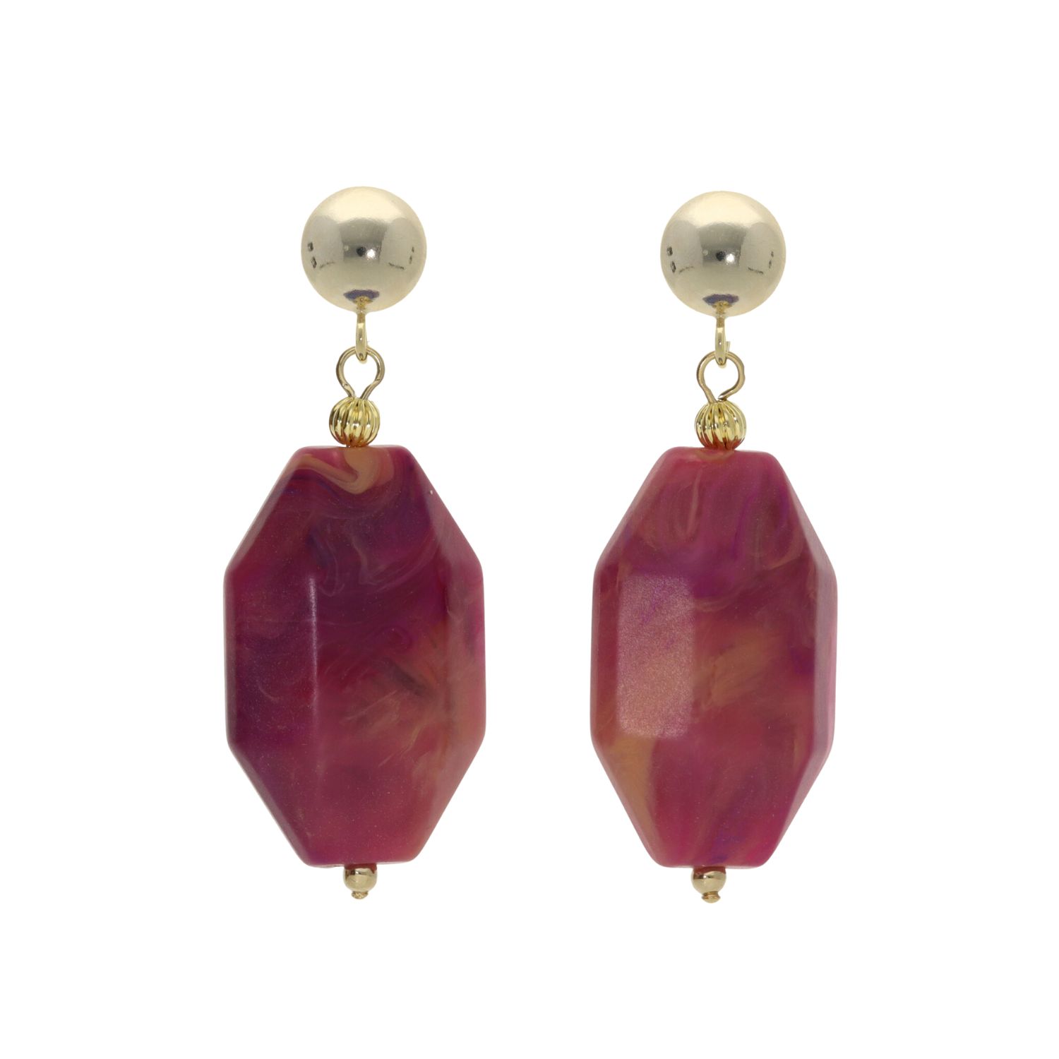 camps & camps oorhangers Matte Chuncky Gem Dangling