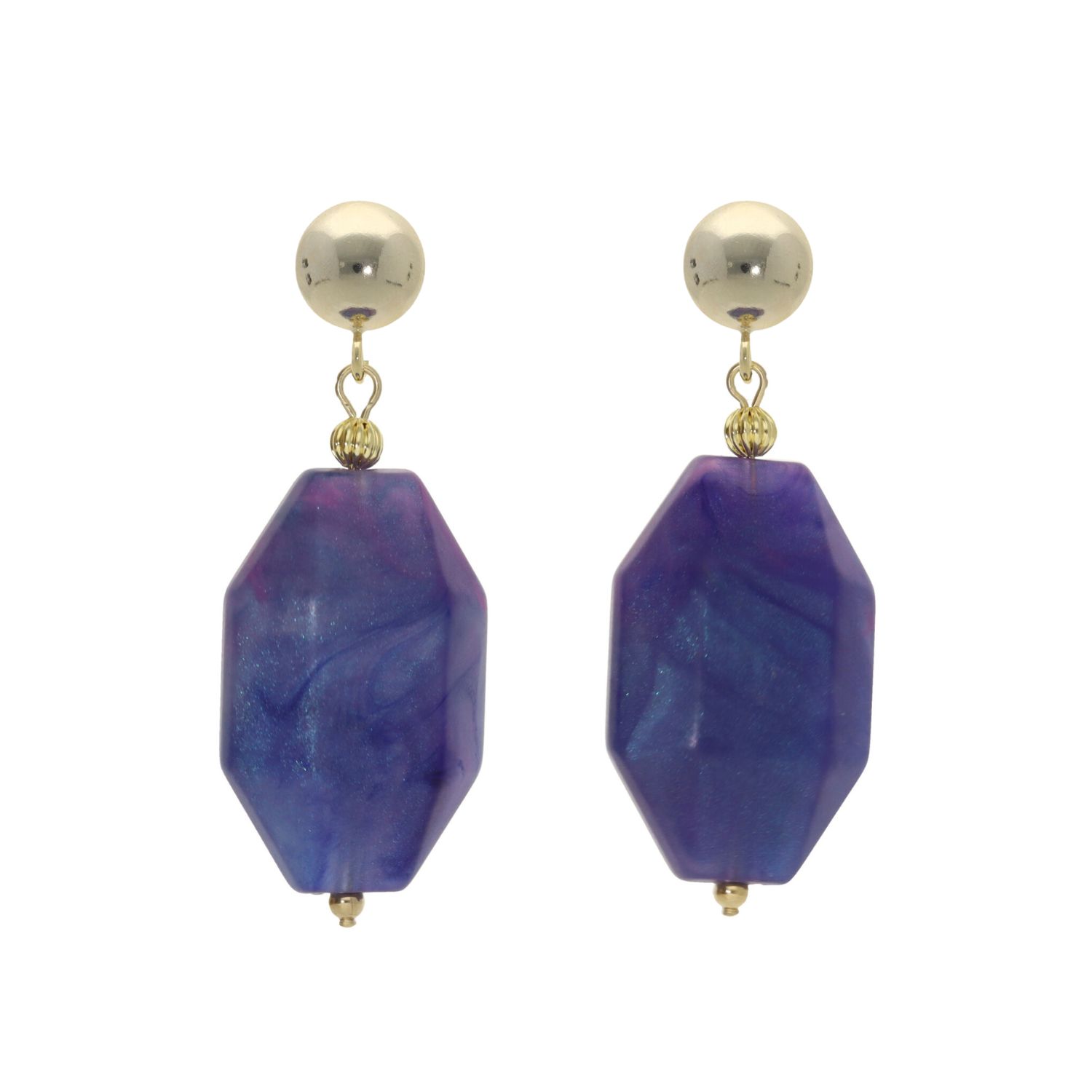 camps & camps oorhangers Matte Chuncky Gem Dangling