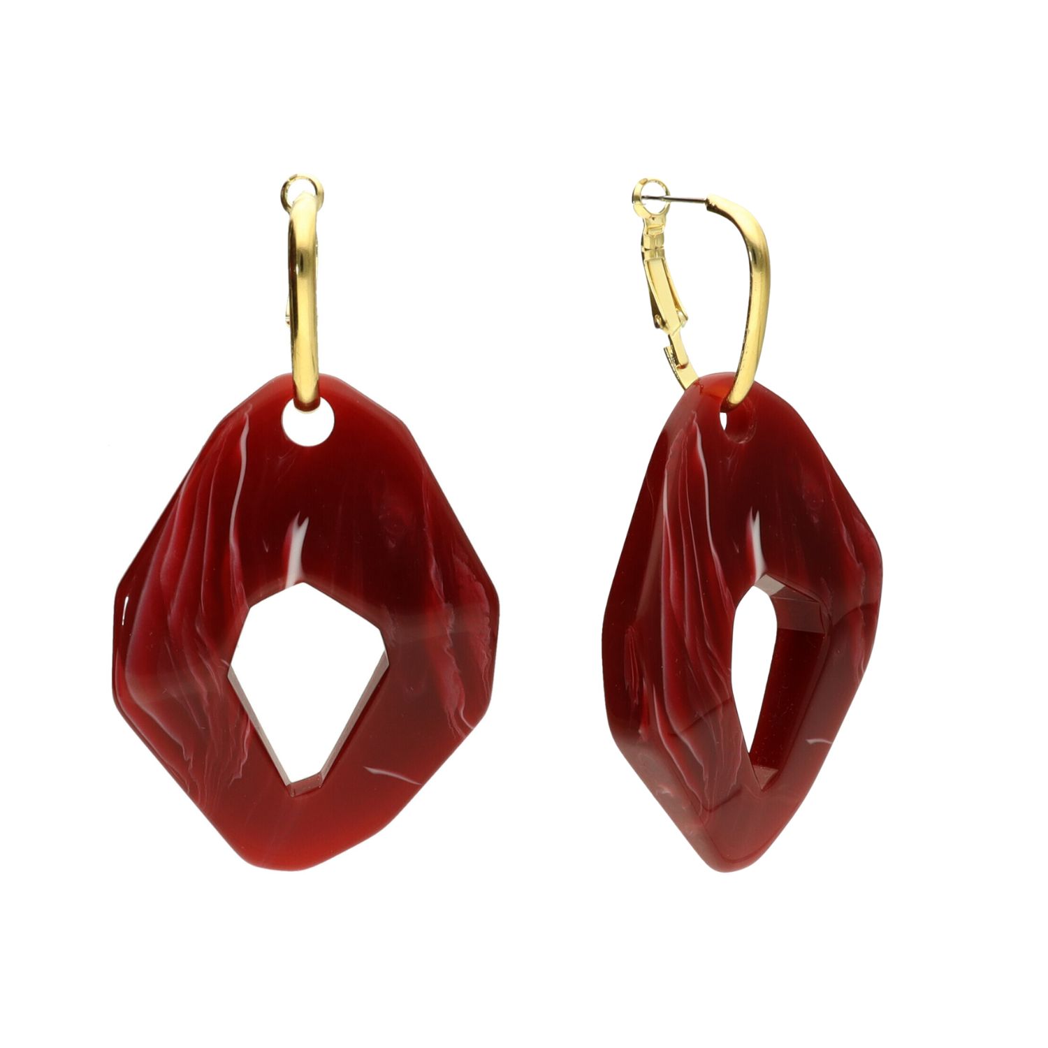 camps & camps oorhangers Organic Marbled Earrings