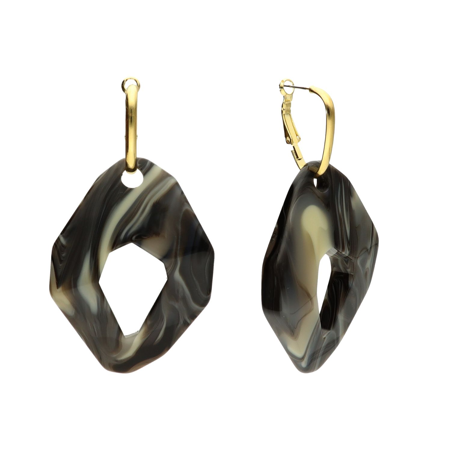 camps & camps oorhangers Organic Marbled Earrings