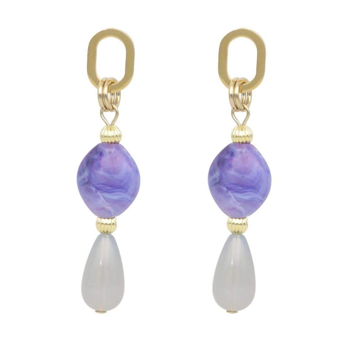 camps & camps oorhangers Oval Droplet Earrings