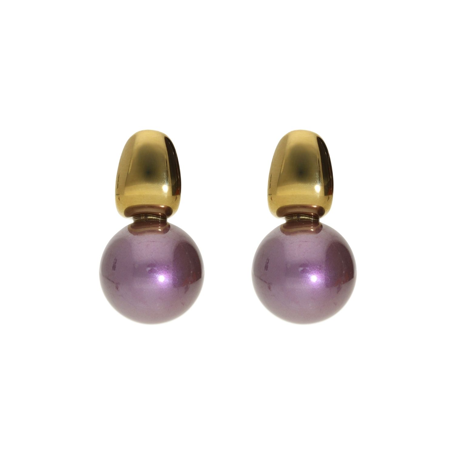 camps & camps oorhangers Oval Pearl Earrings
