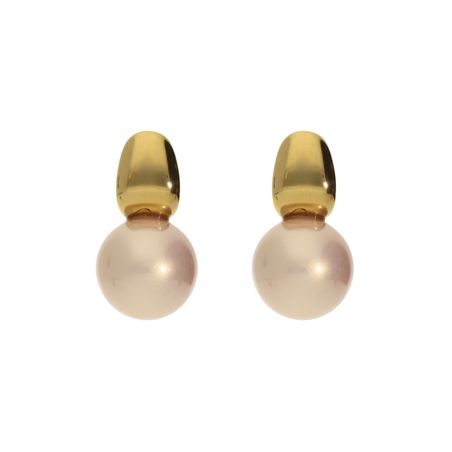 camps & camps oorhangers Oval Pearl Earrings