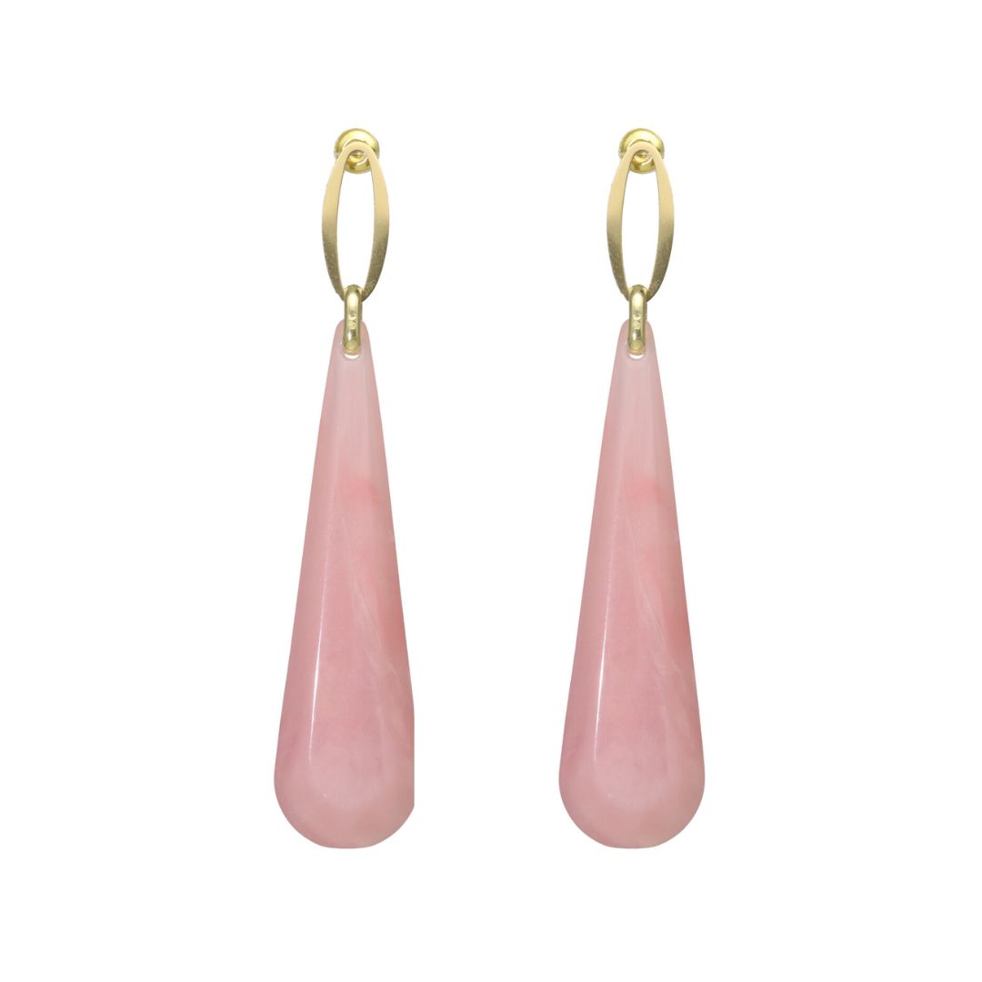 camps & camps oorhangers Oval Rose Water Drop