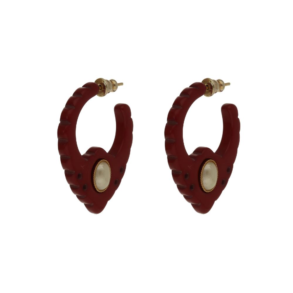 Camps & Camps Oorhangers Pearly Burgundy