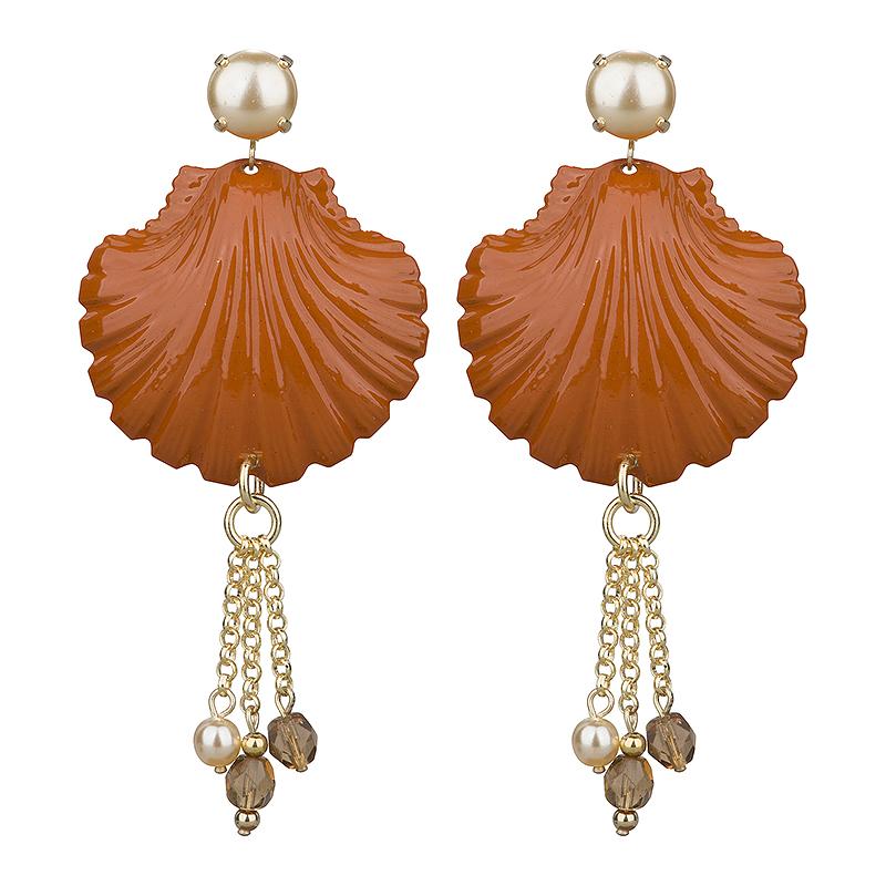 camps & camps oorhangers pearly shell earring