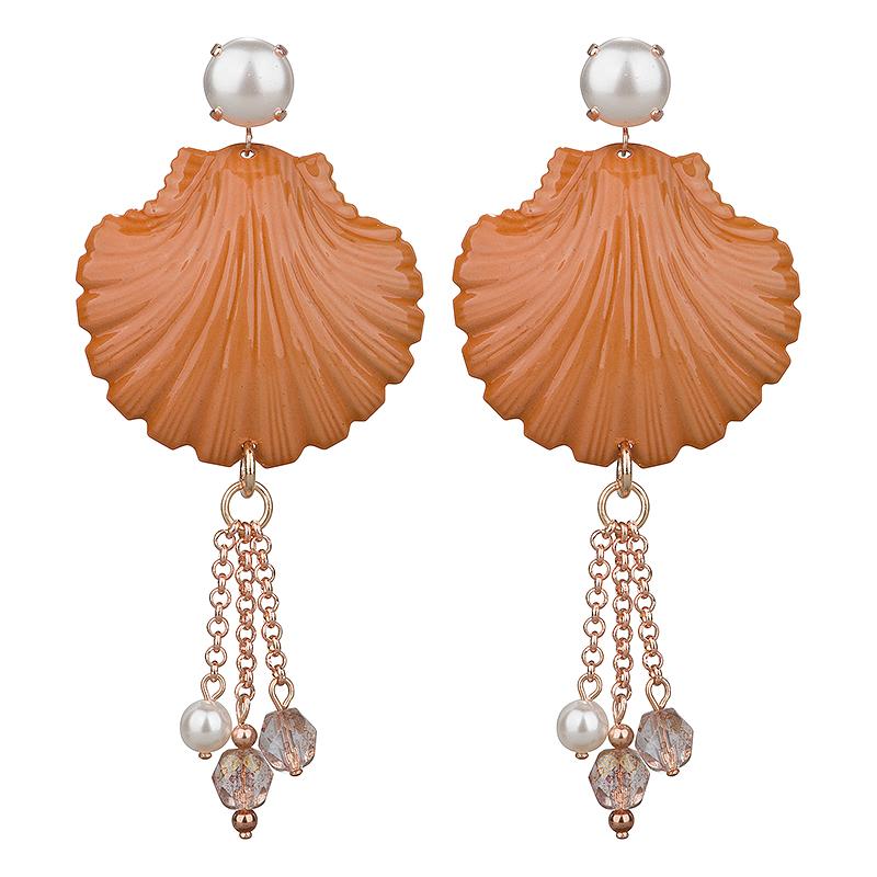 camps & camps oorhangers pearly shell earring