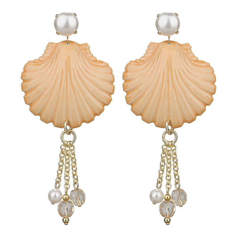camps & camps oorhangers pearly shell earring