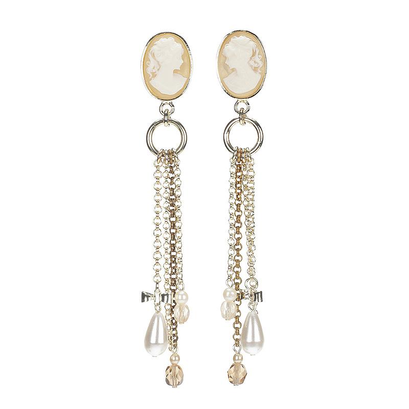 camps & camps oorhangers shell cameo statement