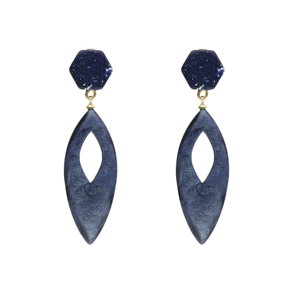 Camps & Camps Oorhangers Shimmer Droplet Earrings