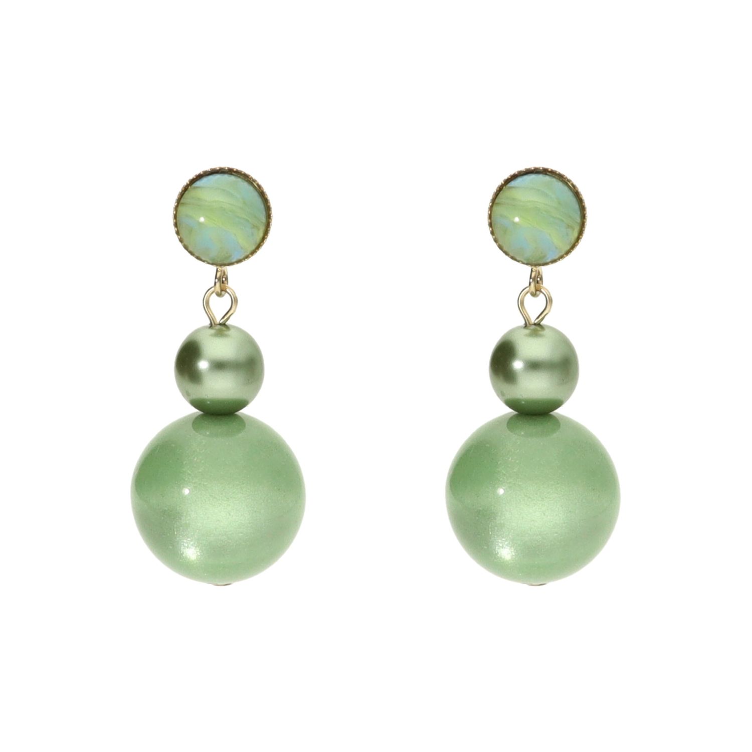 camps & camps oorhangers Sparkling Pearl Earrings
