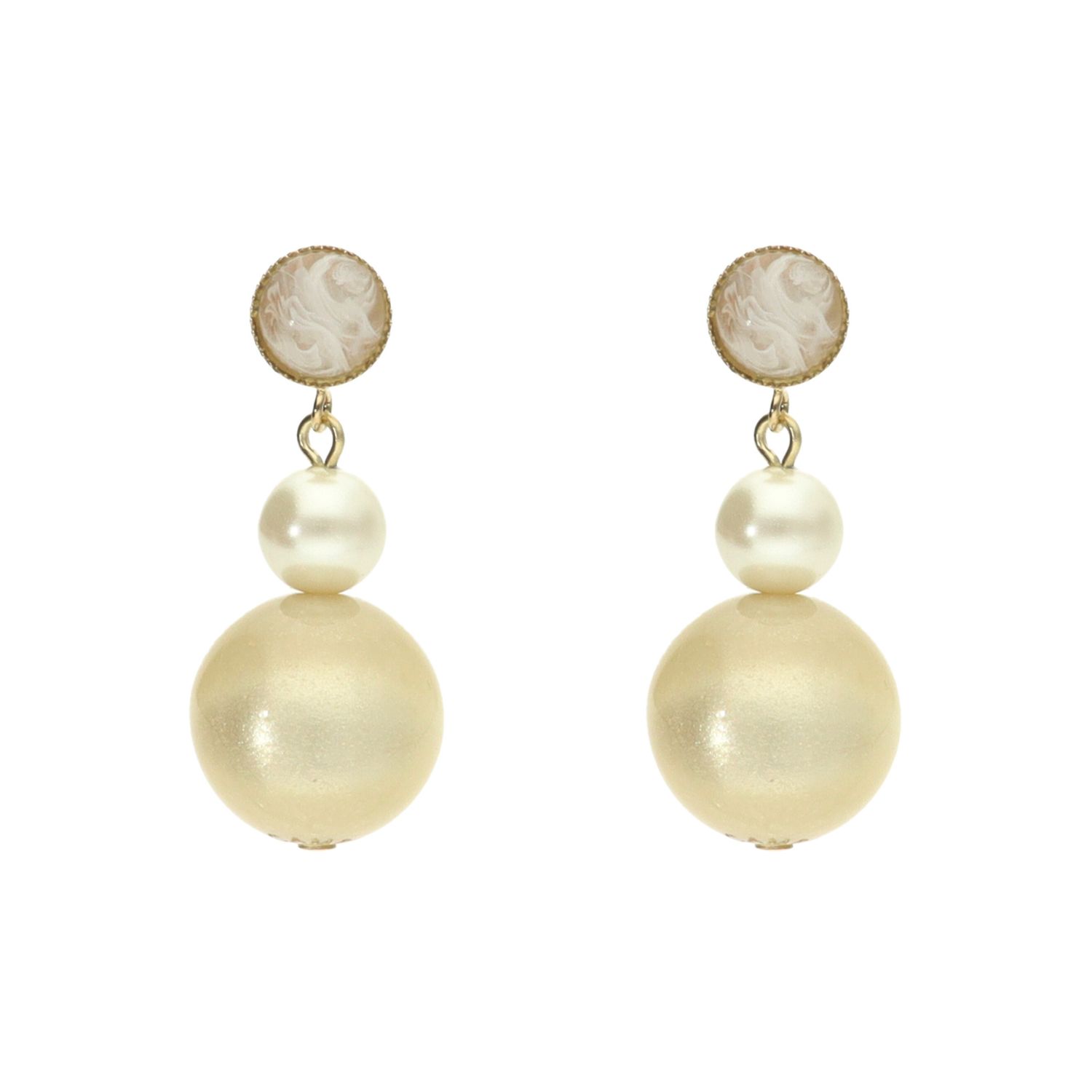 Camps & Camps Oorhangers Sparkling Pearl Earrings