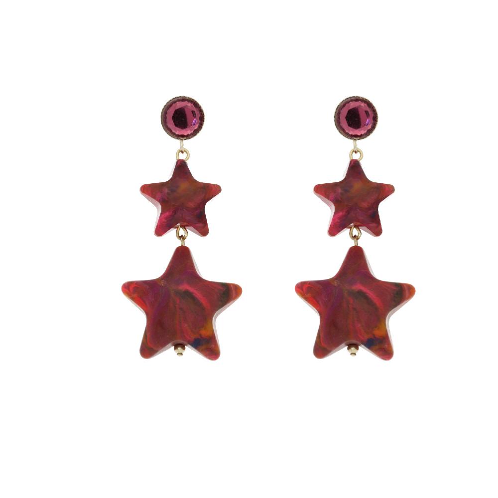 camps & camps Oorhangers Sparkly Chunky Star