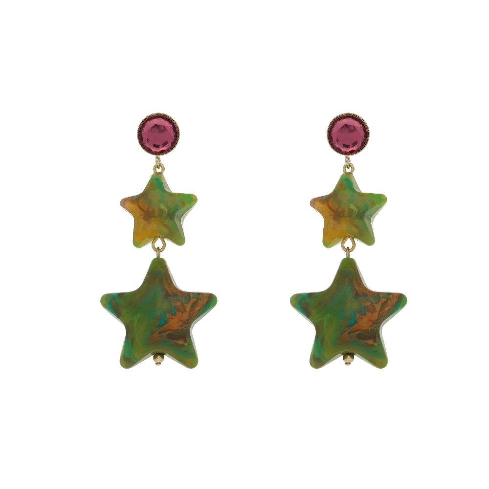 camps & camps Oorhangers Sparkly Chunky Star