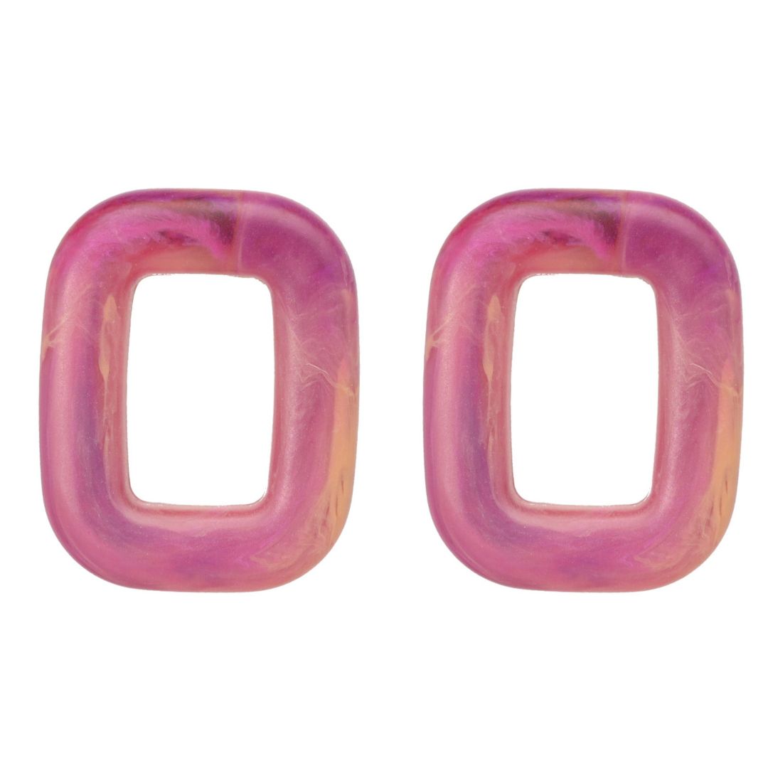 camps & camps oorhangers Square Chunky Earrings