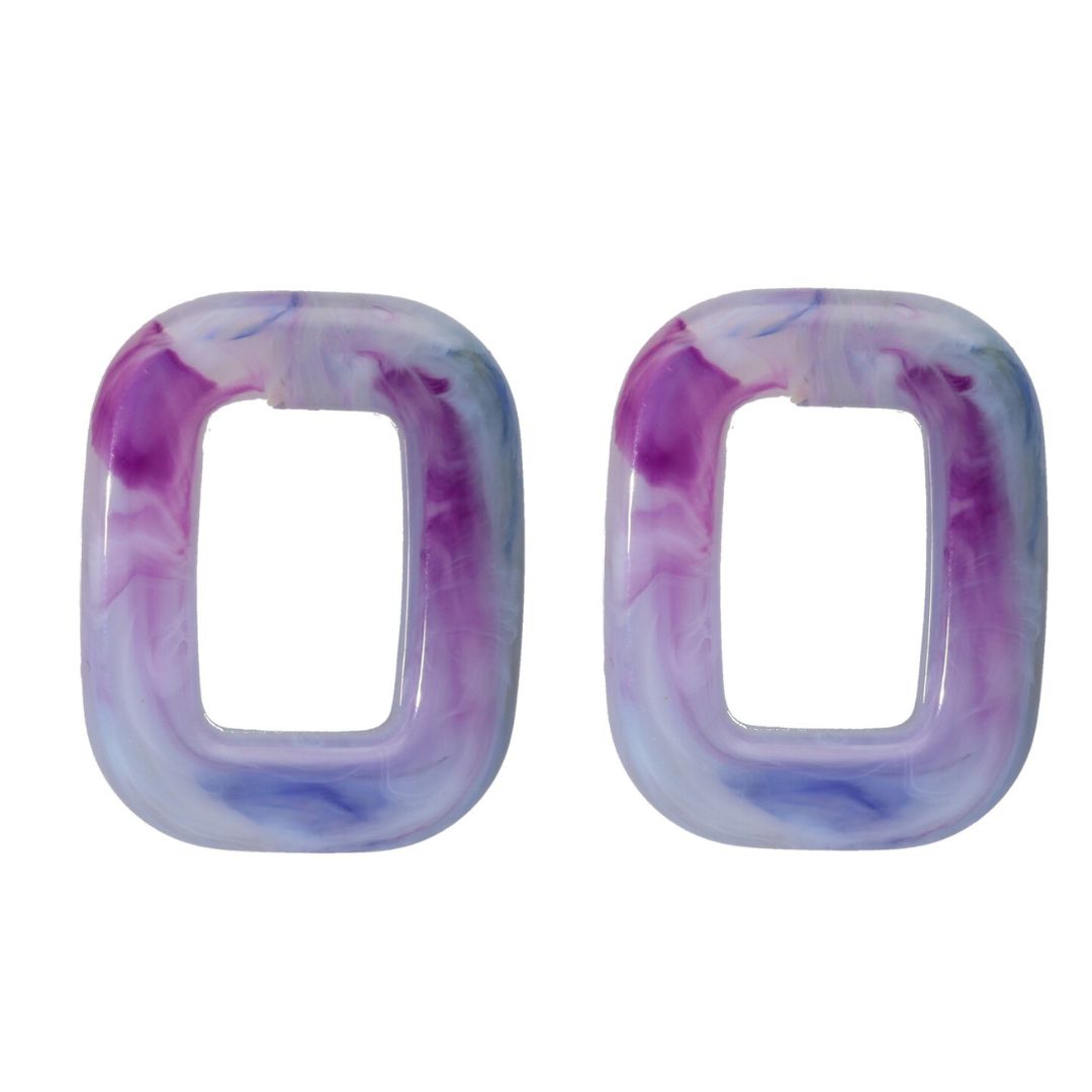 camps & camps oorhangers Square Chunky Earrings