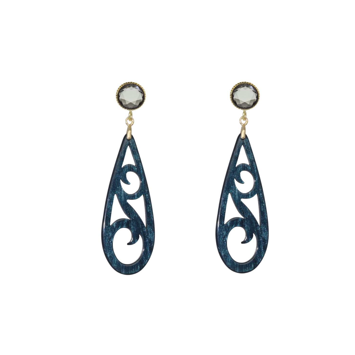 camps & camps oorhangers Swarovski Filigrain Droplet