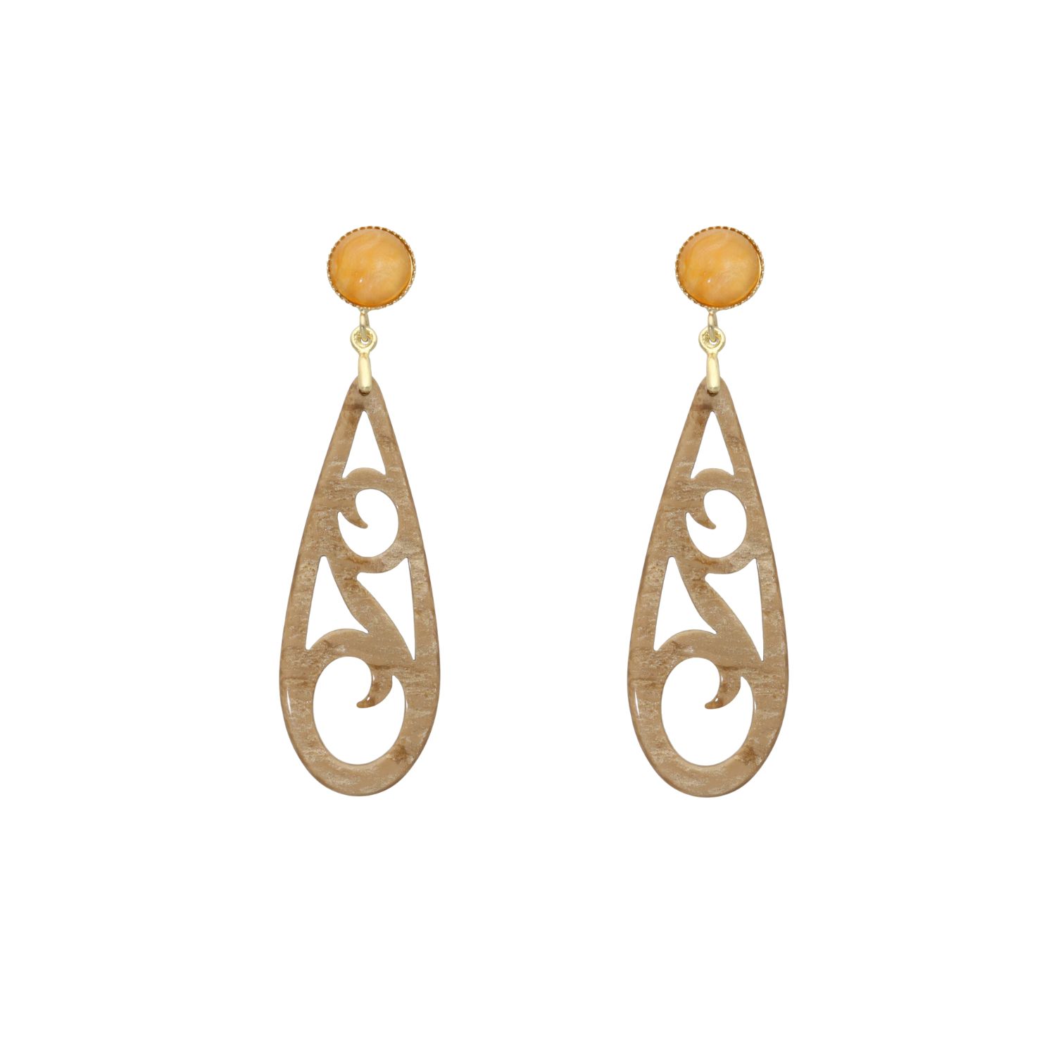 camps & camps oorhangers Swarovski Filigrain Droplet