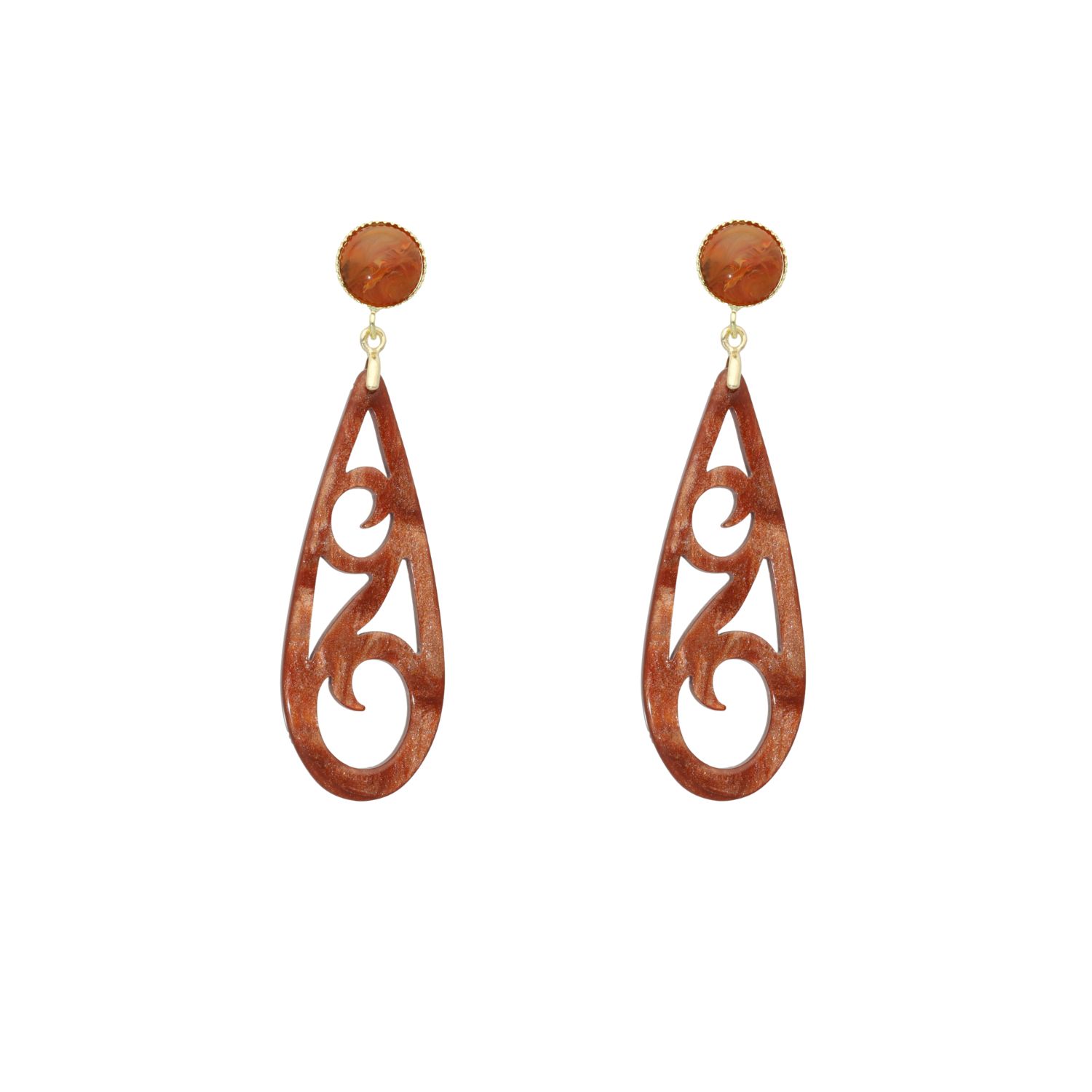 camps & camps oorhangers Swarovski Filigrain Droplet