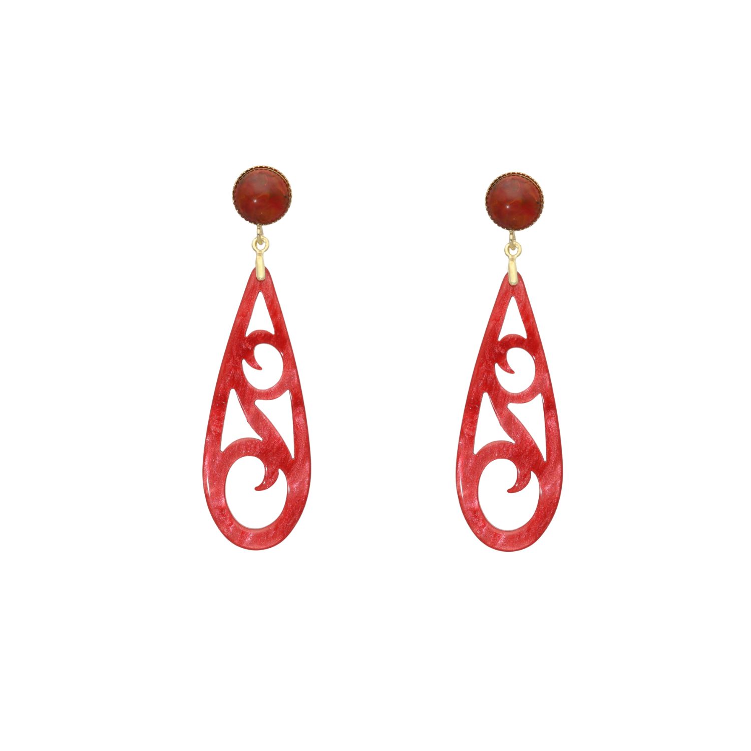 camps & camps oorhangers Swarovski Filigrain Droplet