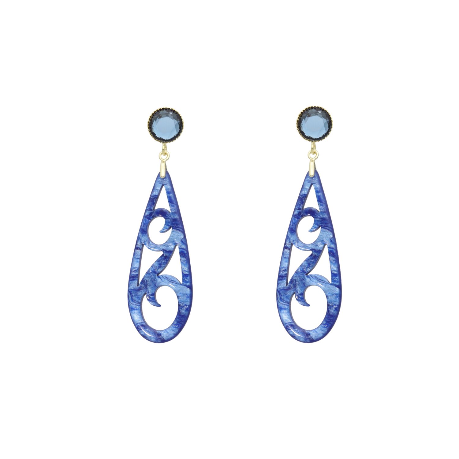 camps & camps oorhangers Swarovski Filigrain Droplet