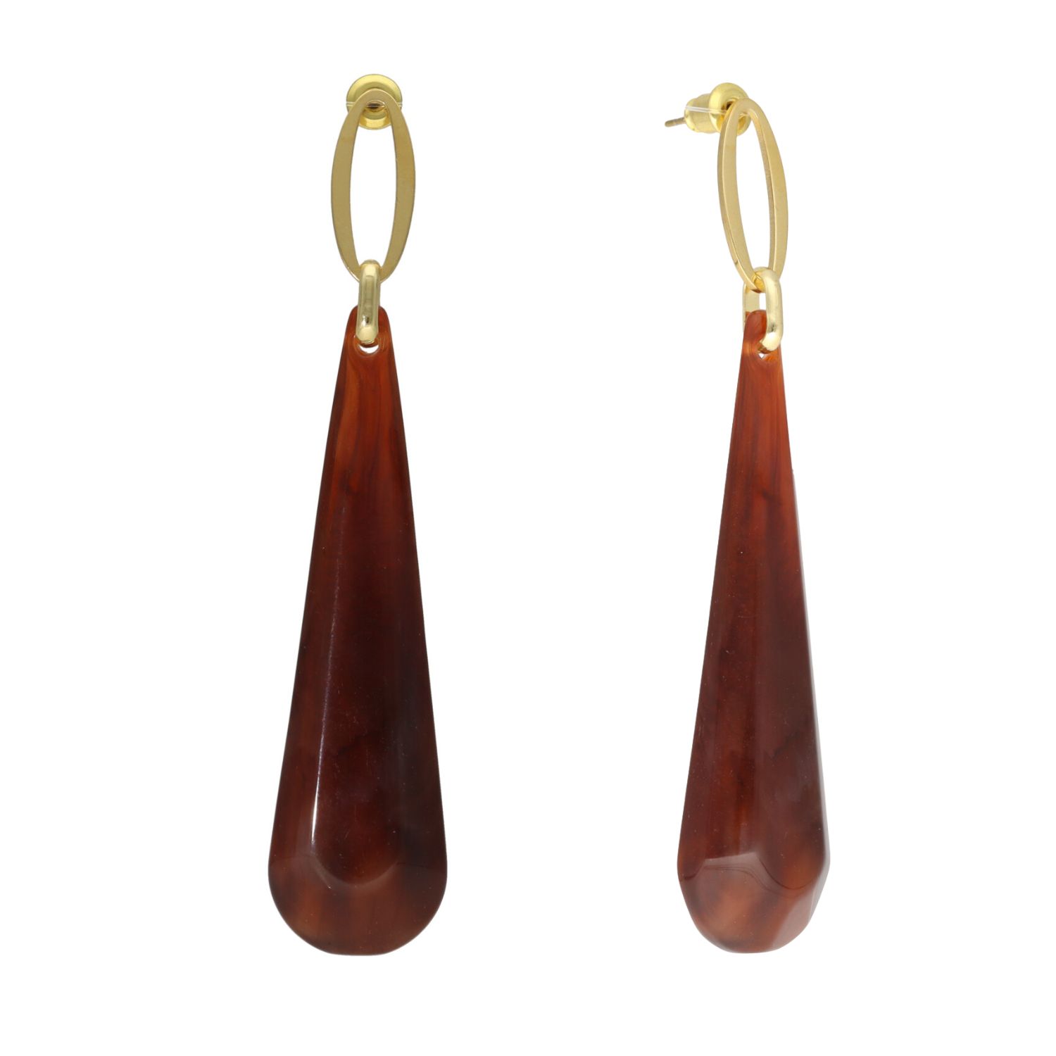 camps & camps oorhangers Transparent Burgundy Drop