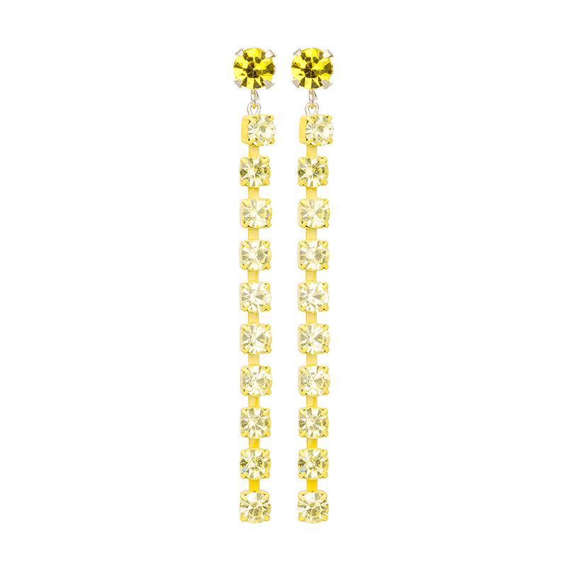 camps & camps oorhangers yellow enchanting crystals