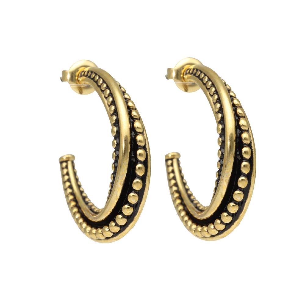 camps & camps oorringen Big Golden Dots Earrings